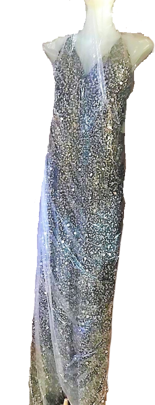 Robe a paillettes longue