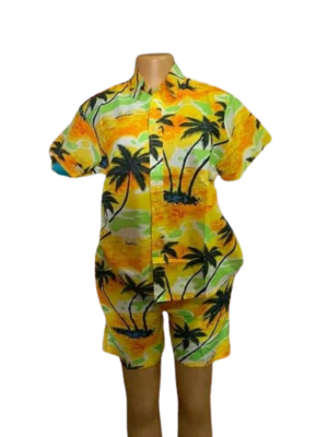 Ensemble hawaien plage mixte